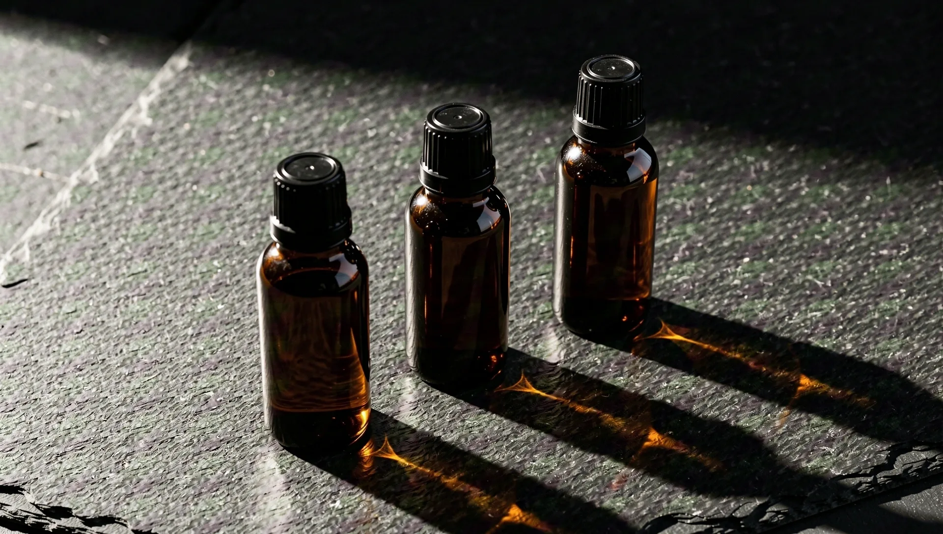 Premium men's nutritional complex bottles on stone